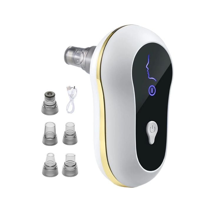 Aparat Vacuum Curățare Puncte Negre și Pori cu 3 Trepte de Putere și 5 Sonde Interschimbabile