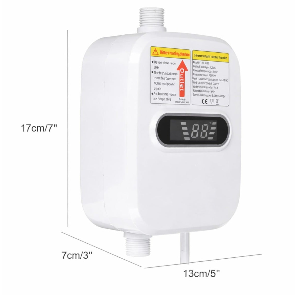 Mini Boiler Electric Instant de Apă Caldă 3500W cu Afișaj Digital LCD și Încălzire Rapidă