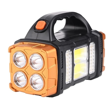 Felinar Portabil Camping cu LED COB Puternic, Busolă Integrată și Mâner Reglabil