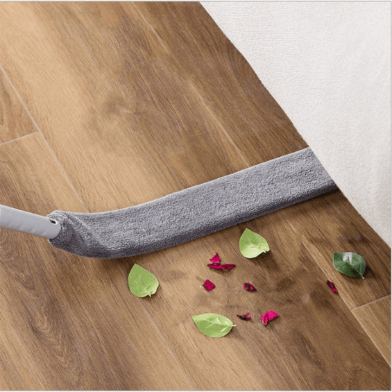 Mop Plat Flexibil pentru Spații Înguste și Sub Mobilă cu Mâner Telescopic Extensibil