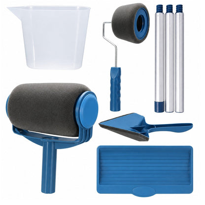 Trafalet Profesional cu Rezervor pentru Vopsit Fără Picături, Set 5 Piese cu Braț Extensibil
